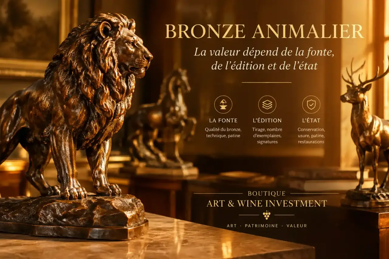 Bronze animalier : la valeur dépend de la fonte, de l’édition et de l’état