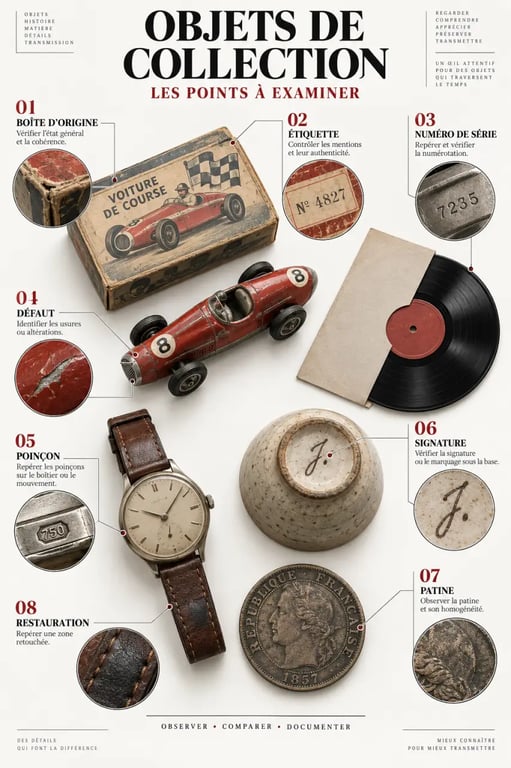 Objets recherchés par les collectionneurs et principaux signes d’authenticité à vérifier