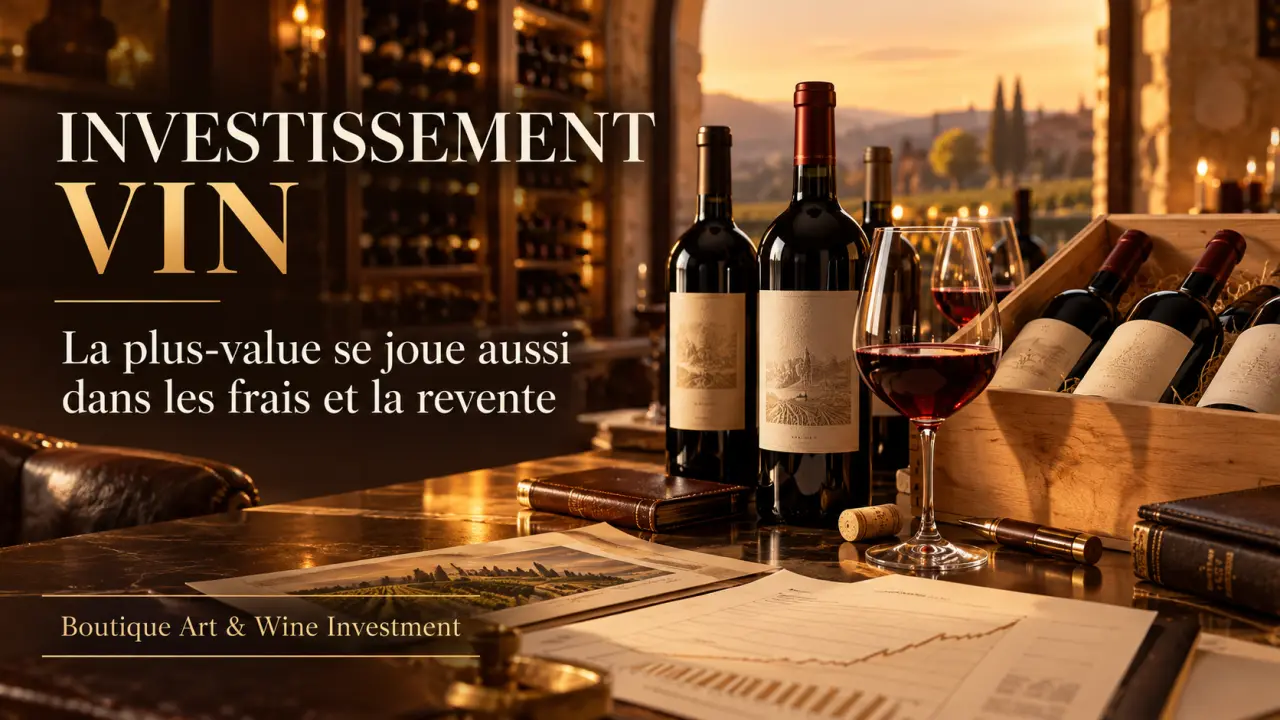 Investissement vin : la plus-value se joue aussi dans les frais et la revente