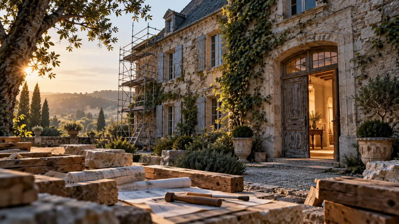 Bâtisse ancienne restaurée dans une approche patrimoniale