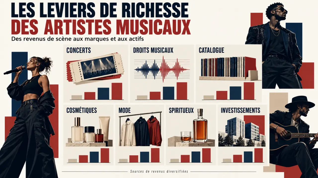 Les 20 artistes les plus riches du monde et les différents leviers de leur fortune musicale